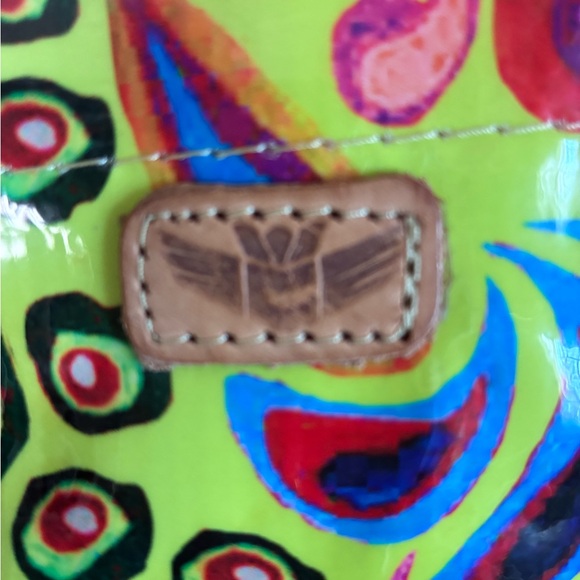 Consuela Neon Lime Floral & Paisley Tote - Picture 5 of 5